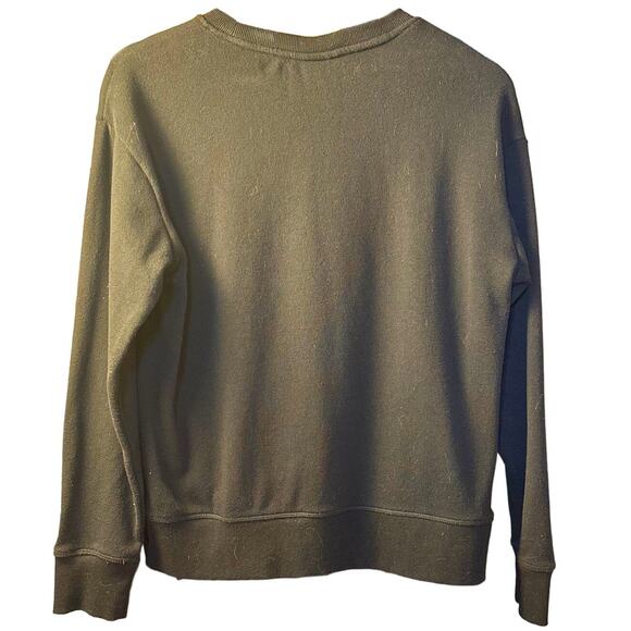 Reebok Crewneck Black Sweatshirt Women's Size Small Active Casual Lounge Cozy - Picture 2 of 3